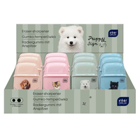 Temperówka PUPPY SIGN podwójna mix Interdruk Temperówka PUPPY SIGN podwójna mix Interdruk