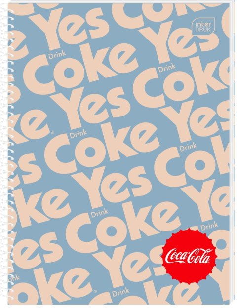 Kołozeszyt (kołonotatnik) COCA COLA HYBRID A4 100k. 70g krata Interdruk Kołozeszyt (kołonotatnik) COCA COLA HYBRID A4 100k. 70g krata Interdruk