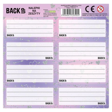 Naklejka na zeszyt Backup 7 Derform (NNZB7A32) Naklejka na zeszyt Backup 7 Derform (NNZB7A32)