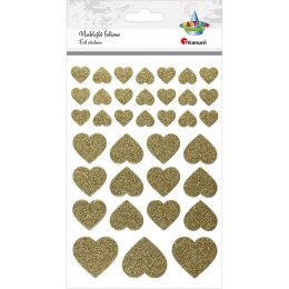 Naklejka (nalepka) Craft-Fun Series serca złote Titanum (22LJ0828-6)