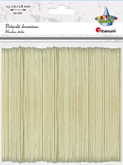 Ozdoba drewniana Craft-Fun Series patyczki Titanum (BG005)