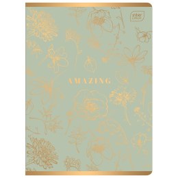 Zeszyt METALIC A5 60k. 70g krata Interdruk