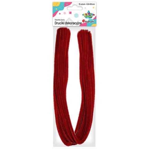 Drucik Craft-Fun Sereis kreatywny kolor: czerwony 500mm 15 szt Titanum (283055)