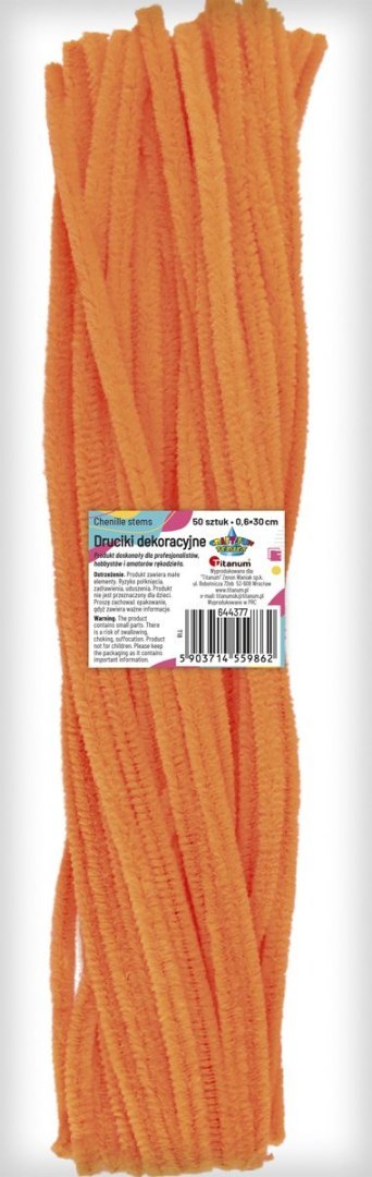 Drucik Craft-Fun Series kreatywny kolor: pomarańczowy 300mm 50 szt Titanum (T18)