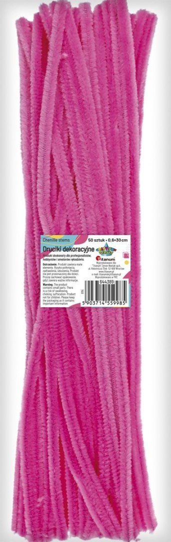 Drucik Craft-Fun Series kreatywny kolor: różowy 300mm 50 szt Titanum (T03)