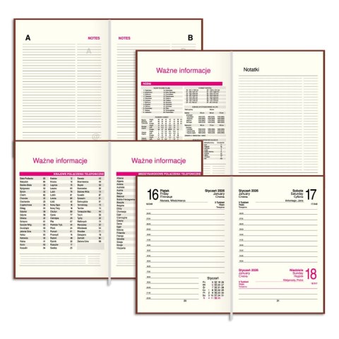 Kalendarz książkowy (terminarz) FIGARO A6 Press (DZIENNY) Kalendarz książkowy (terminarz) FIGARO A6 Press (DZIENNY)
