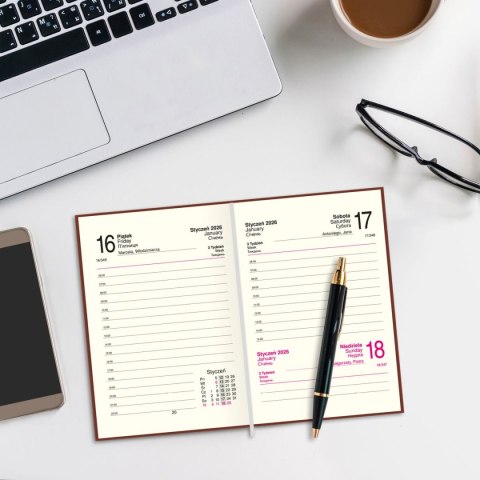 Kalendarz książkowy (terminarz) FIGARO A6 Press (DZIENNY) Kalendarz książkowy (terminarz) FIGARO A6 Press (DZIENNY)