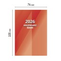 Kalendarz książkowy (terminarz) MARS A7 Press