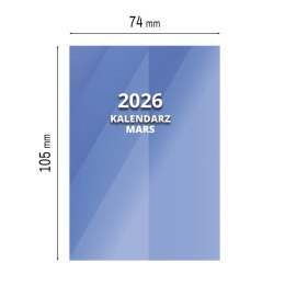 Kalendarz książkowy (terminarz) MARS A7 Press