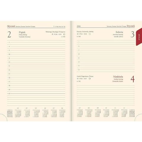 Kalendarz książkowy (terminarz) Vivella terminarz B5 172mm x 240mm Lucrum (51T-D) Kalendarz książkowy (terminarz) Vivella terminarz B5 172mm x 240mm Lucrum (51T-D)