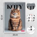 Kalendarz ścienny 16 stron wieloplanszowy A3 Press (KOTY)