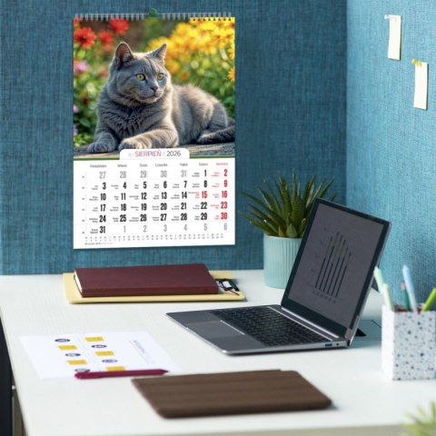 Kalendarz ścienny 16 stron wieloplanszowy A3 Press (KOTY) Kalendarz ścienny 16 stron wieloplanszowy A3 Press (KOTY)