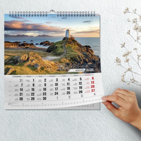 Kalendarz ścienny BARWY NATURY 33x33 330mm x 330mm Press Kalendarz ścienny BARWY NATURY 33x33 330mm x 330mm Press