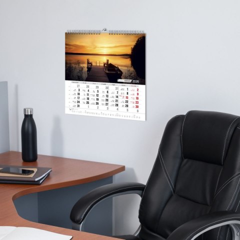 Kalendarz ścienny BARWY NATURY 33x33 330mm x 330mm Press Kalendarz ścienny BARWY NATURY 33x33 330mm x 330mm Press