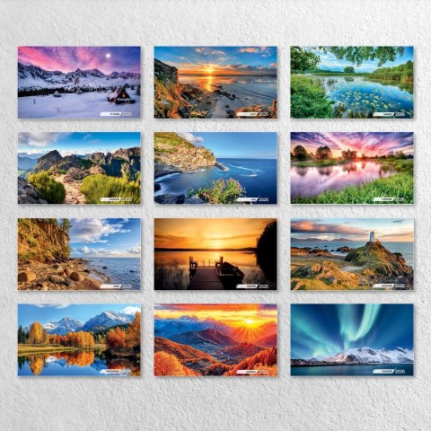 Kalendarz ścienny BARWY NATURY 33x33 330mm x 330mm Press Kalendarz ścienny BARWY NATURY 33x33 330mm x 330mm Press