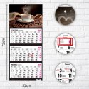 Kalendarz ścienny KAWA 310mm x 790mm Press Kalendarz ścienny KAWA 310mm x 790mm Press