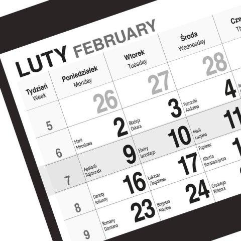 Kalendarz ścienny KAWA 310mm x 790mm Press Kalendarz ścienny KAWA 310mm x 790mm Press