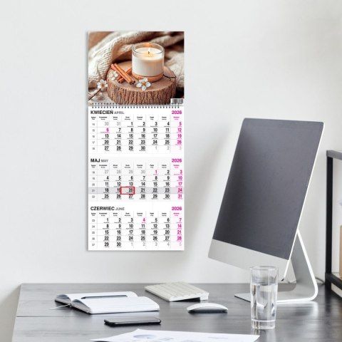 Kalendarz ścienny KAWA 310mm x 790mm Press Kalendarz ścienny KAWA 310mm x 790mm Press