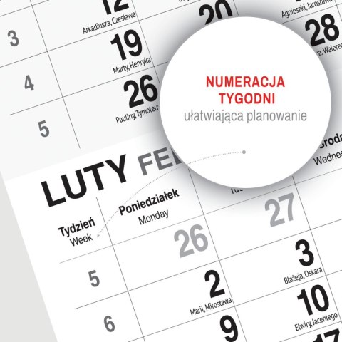 Kalendarz ścienny LAS A4 Press Kalendarz ścienny LAS A4 Press