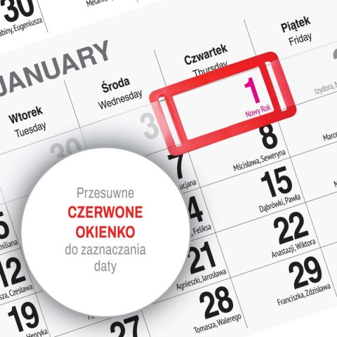 Kalendarz ścienny LAS A4 Press Kalendarz ścienny LAS A4 Press