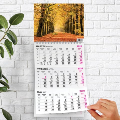 Kalendarz ścienny LAS A4 Press Kalendarz ścienny LAS A4 Press