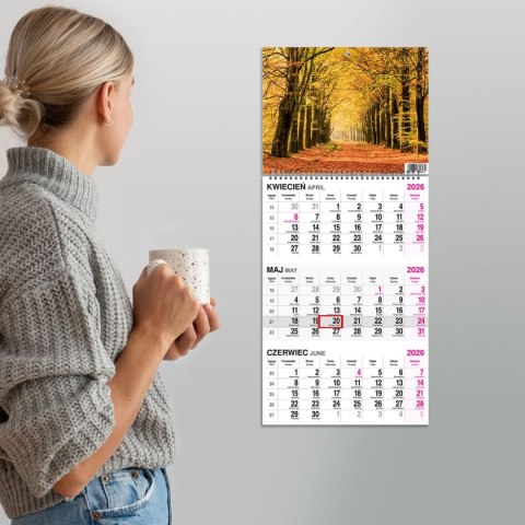 Kalendarz ścienny LAS A4 Press Kalendarz ścienny LAS A4 Press