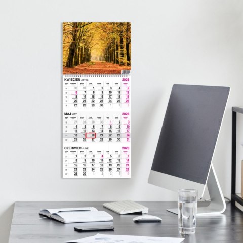 Kalendarz ścienny LAS A4 Press Kalendarz ścienny LAS A4 Press