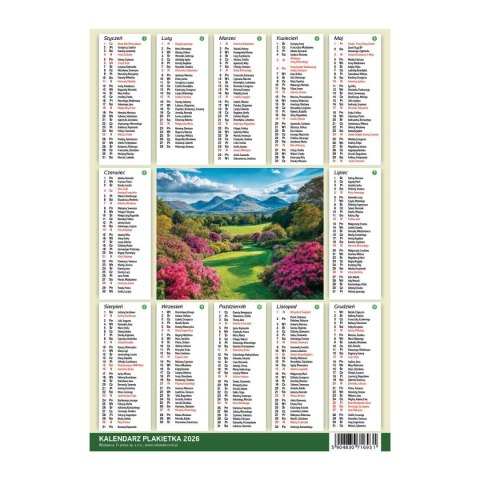 Kalendarz ścienny MIX 250mm x 353mm Press Kalendarz ścienny MIX 250mm x 353mm Press