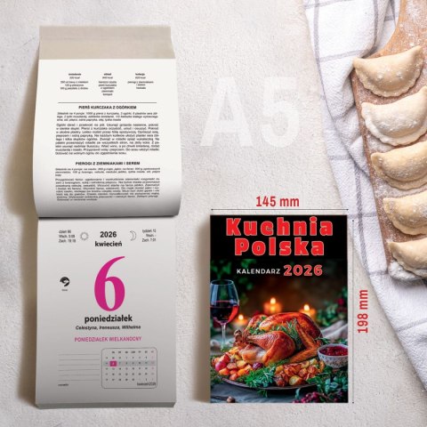 Kalendarz ścienny ZDZIERAK FAMILIJNY A5 Press