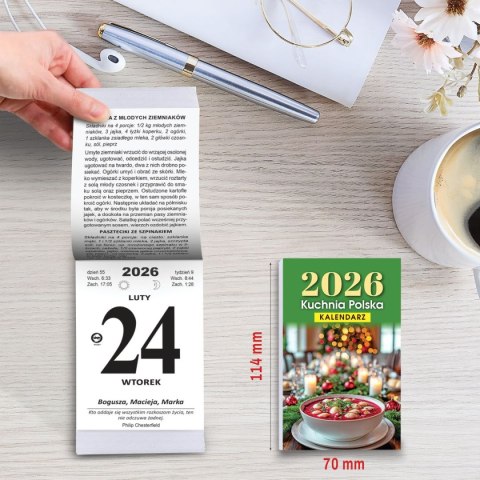 Kalendarz ścienny ZDZIERAK KUCHNIA POLSKA B7 Press Kalendarz ścienny ZDZIERAK KUCHNIA POLSKA B7 Press
