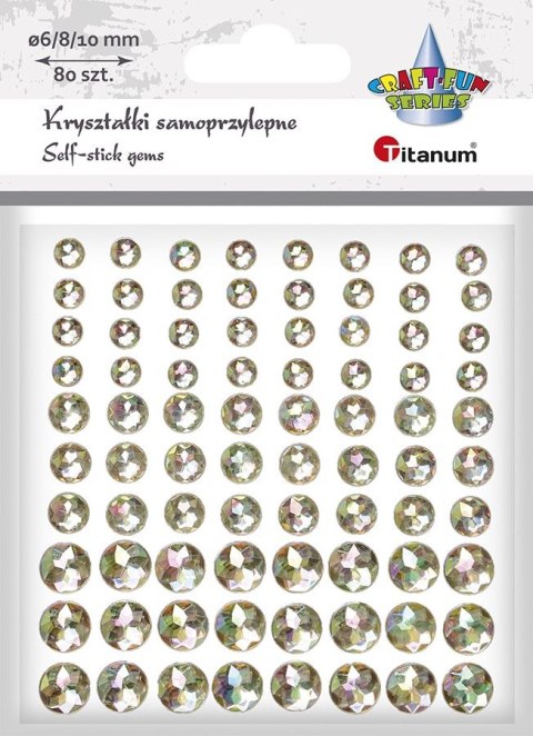 Kryształki Craft-Fun Series 80 szt złote Titanum (23mH0330)