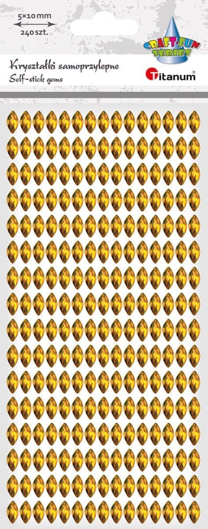 Kryształki Craft-Fun Series Titanum (24BR0201-175（gold ))