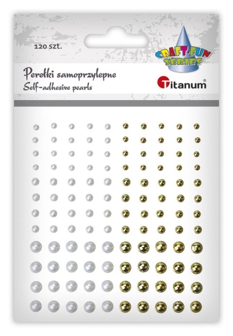 Kryształki Craft-Fun Series perełki mix Titanum (24CY0324 (white,gold)) Kryształki Craft-Fun Series perełki mix Titanum (24CY0324 (white,gold))