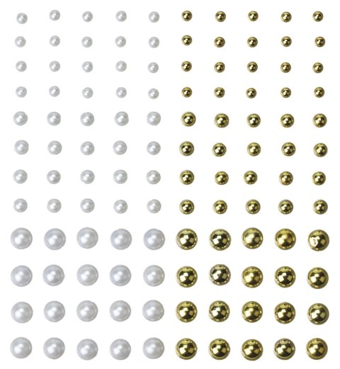 Kryształki Craft-Fun Series perełki mix Titanum (24CY0324 (white,gold)) Kryształki Craft-Fun Series perełki mix Titanum (24CY0324 (white,gold))