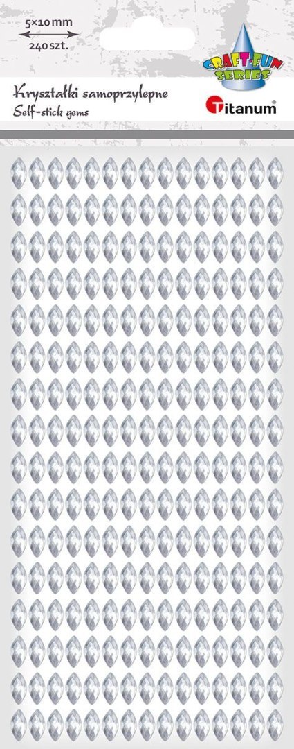 Kryształki Craft-Fun Series złote Titanum (24BR0201-175（silver）)