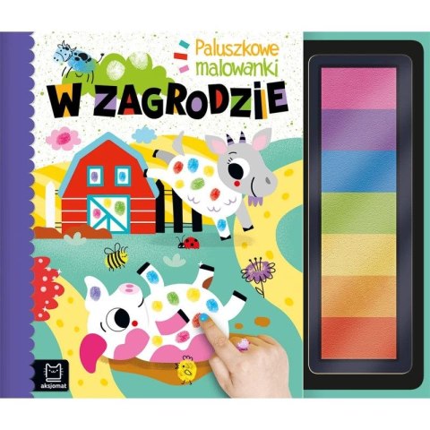 Książka dla dzieci Paluszkowe malowanki. W zagrodzie Aksjomat Książka dla dzieci Paluszkowe malowanki. W zagrodzie Aksjomat