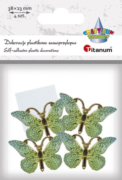 Dekoracja Craft-Fun Series Motyle plastikowe samoprzylepne Titanum (2324012-3) Dekoracja Craft-Fun Series Motyle plastikowe samoprzylepne Titanum (2324012-3)