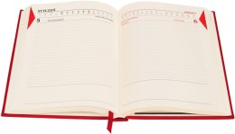Kalendarz książkowy (terminarz) 2026 COLOROFIX DNS A5 Antra (CZERWONY)