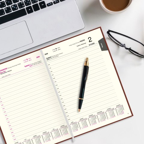 Kalendarz książkowy (terminarz) A4 Press (DZIENNY) Kalendarz książkowy (terminarz) A4 Press (DZIENNY)