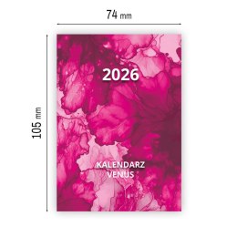 Kalendarz książkowy (terminarz) VENUS A7 Press
