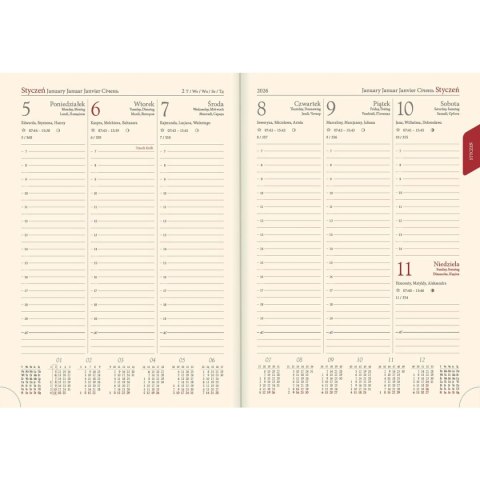 Kalendarz książkowy (terminarz) Vivella terminarz B5 Lucrum (51T-V) Kalendarz książkowy (terminarz) Vivella terminarz B5 Lucrum (51T-V)