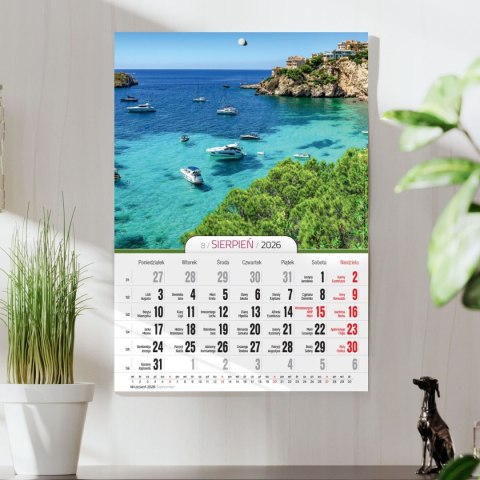 Kalendarz ścienny A4 KRAJOBRAZY A4 x 300mm Press (5904830713435)