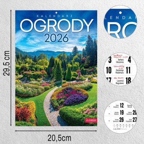 Kalendarz ścienny A4 OGRODY A4 Press (5904830713411) Kalendarz ścienny A4 OGRODY A4 Press (5904830713411)