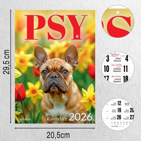 Kalendarz ścienny A4 PSY A4 Press (5904830713374) Kalendarz ścienny A4 PSY A4 Press (5904830713374)
