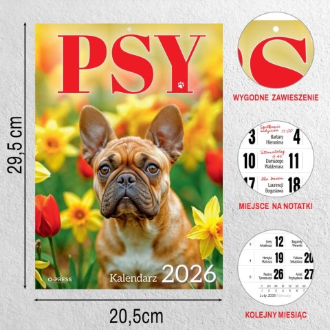 Kalendarz ścienny A4 PSY A4 Press (5904830713374) Kalendarz ścienny A4 PSY A4 Press (5904830713374)
