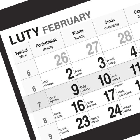 Kalendarz ścienny BUKIET 310mm x 790mm Press Kalendarz ścienny BUKIET 310mm x 790mm Press