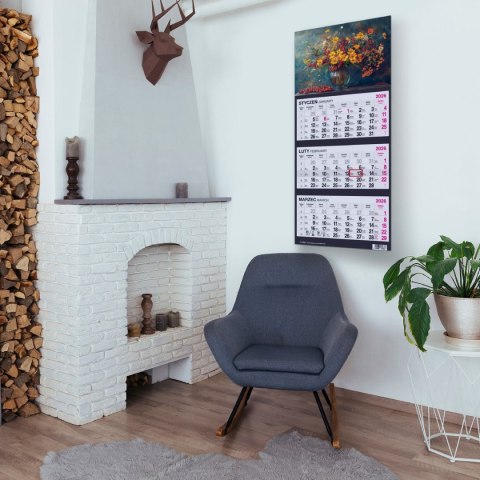 Kalendarz ścienny BUKIET 310mm x 790mm Press Kalendarz ścienny BUKIET 310mm x 790mm Press