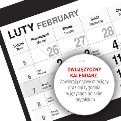 Kalendarz ścienny BUKIET 310mm x 790mm Press Kalendarz ścienny BUKIET 310mm x 790mm Press