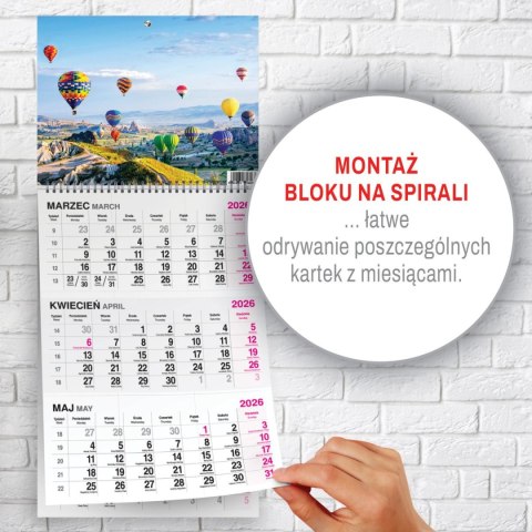 Kalendarz ścienny BUKIET 310mm x 790mm Press Kalendarz ścienny BUKIET 310mm x 790mm Press
