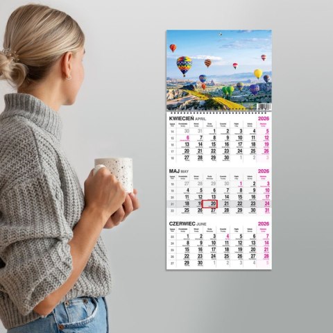 Kalendarz ścienny BUKIET 310mm x 790mm Press Kalendarz ścienny BUKIET 310mm x 790mm Press